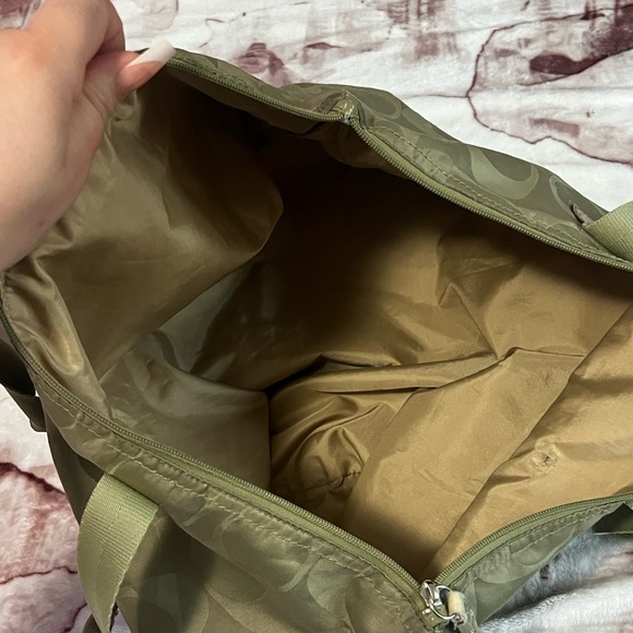 Coach Olive Green Signature Canvas Tote Set - Picture 7 of 9